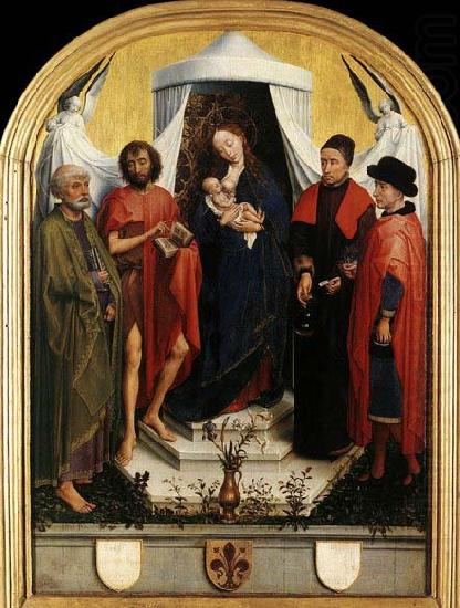 WEYDEN, Rogier van der Virgin with the Child and Four Saints china oil painting image